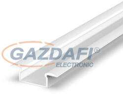 GREENLUX GXLP123 Alumínium profil (F), max. 12mm széles LED szalagokhoz, süllyeszthető lakkozott fehér (GXLP123)