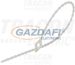 TRACON 100N-GY Gyöngyös nyitható kábelkötegelő, natúr 100mm, Dmax=25, PA6.6, 100 db/csomag (100N-GY)