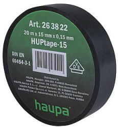 HAUPA 263826 Szigetelőszalag PVC szürke 15 mm x 20 m (263826)