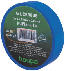 HAUPA 263808 Szigetelő szalag, kék, 15 mm x 10 m (263808)