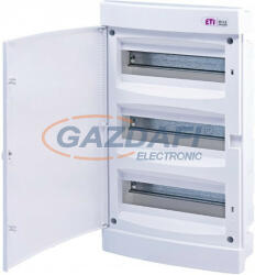 ETI 001101017 ECM36PO DIDO-E 3x12 elosztó szekrény, süllyesztett, fehér ajtó