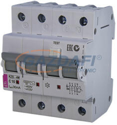 ETI 002174003 KZS-4M 3p+N AC B13A 30mA áram-védőkapcsolós kismegszakító