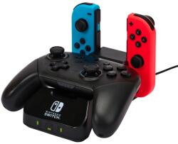 PowerA Charging Base, Nintendo Switch/Lite/OLED, Fekete, Kontroller töltőállomás (1525991-01) - gravicom