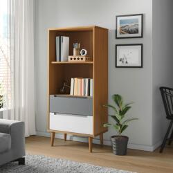 vidaXL Bibliotecă „MOLDE maro, 60x35x133, 5 cm, lemn masiv de pin (350537) Biblioteca