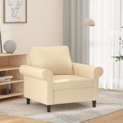 vidaXL Fotoliu canapea, crem, 60 cm, material textil (349179) Canapea