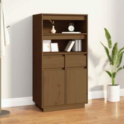 vidaXL Dulap înalt, maro miere, 60x40x116, 5 cm, lemn masiv de pin (814537) Comoda