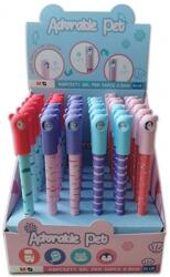 M&G Pix cu gel, Adorable pet, capac totem Emoji, albastru, 0.5mm, 36 buc/set, M&G AGPC52712205P4C