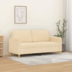 vidaXL Canapea cu 2 locuri, crem, 140 cm, material textil (349091) Canapea