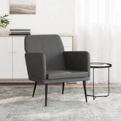 vidaXL Fotoliu, gri, 61x78x80 cm, piele artificială (351395)