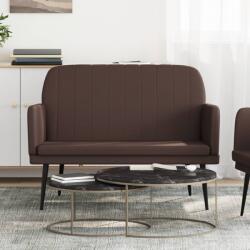 vidaXL Bancă, maro, 107x80x81 cm, piele ecologică (351400)