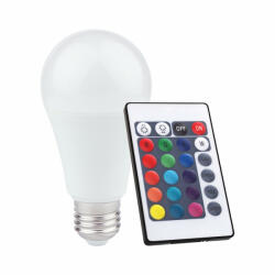 Eko-Light E27 A60 RGB LED izzó 10W 935lm távirányítóval (EK8049)
