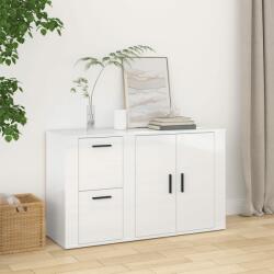 vidaXL Servantă, alb extralucios, 100x33x59, 5 cm, lemn compozit (820998) Comoda