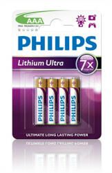 Philips FR03LB4A/10 elem lítium ultra aaa 4-bliszter (FR03LB4A10)