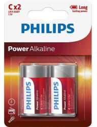 Philips LR14P2B/10 elem power alkali c 2-bliszter (LR14P2B/10) - mostelado