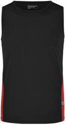 James & Nicholson (Daiber) Férfi sportos trikó JN305 - Fekete / piros | XXXL (1-JN305-123711)