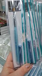 Global Fashion Pensula unghii cu varf diagonal, pentru aplicare gel, GF-16-4, Nr. 4, albastra