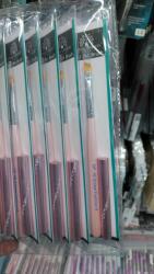 Global Fashion Pensula unghii cu varf diagonal, pentru gel, GF-16-6, Nr. 6, culoare roz