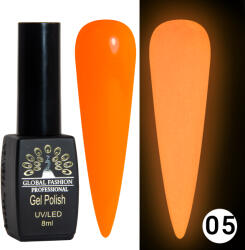 Global Fashion Oja semipermanenta Luminous, Global Fashion, fosforecenta, 8 ml, 05