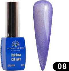 Global Fashion Oja semipermanenta Rainbow Laser Cat Eyes 8ml, 08