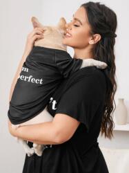  I am perfect" kutyaruha, fekete, 3XL-es