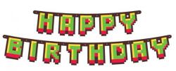 Amscan Game On Happy Birthday felirat 160cm (MLG140323)