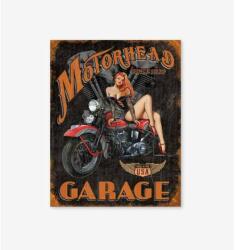 Tac Signs - Plăcuță metalică decorativă [32x41cm] - Legends Motorhead Garage