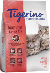 Tigerino Tigerino Performance Multi Cat XL-Grain Nisip pisici - Parfum de pudră bebeluși 2 x 12 l