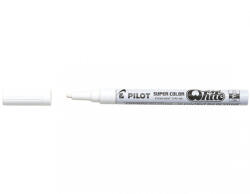 Pilot Marker permanent pentru decoratiuni, alb, 1 mm, PILOT Super Color White F
