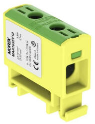 Morek MAA1035Y10 OTL 35 Fővezetéki sorkapocs, 1xAl/Cu 2, 5-35, 1000V, zöld/sárga (MAA1035Y10)