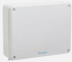ELMARK E-8007 falon kívüli vízálló kötődoboz, 255x200x80mm, IP65 (8007)