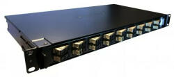 LEGRAND 032172 optikai patch panel kifordítható 18xSC duplex multimódusú 1U-19" fekete LCS3 (032172)