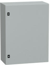 SCHNEIDER NSYCRN86300P Elosztószekrény teli ajtóval és szerelőlappal 800x600x300 Spacial acél Szürke (RAL 7035) IP66 porszórt (NSYCRN86300P)