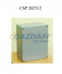 Csatári Plast CSATÁRI PLAST CSP202512 poliészter doboz, üres, 200x250x120mm, IP 65 fekete, halogénmentes (CSP 11202512)