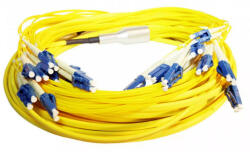 LEGRAND 032433 patch kábel optika OS2. HD: Fan-out/Fan-out 12xLC/12xLC duplex mikro kábel LSZH (LSOH) sárga 30 méter LCS3 (032433)
