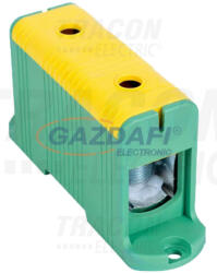 TRACON FLEAL-240/1ZS Főáramköri leágazó kapocs, felületre szerelhető, zöld/sárga 35-240mm2, max. 800VAC, max. 425A (FLEAL-240/1ZS)