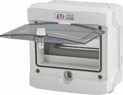 ETI 001101061 ECH-8G, kültéri műanyag szekrény, 8 modul, IP65 (001101061)