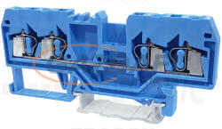 TRACON TSKC2, 5/4-K Nullavezető ipari sorozatkapocs, rugós, sínre, kék 800V 20A 0.08-2.5 mm2 4P (TSKC2,5/4-K)