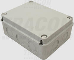 TRACON MED25209 Elektronikai doboz, világos szürke, teli fedéllel 250×200×90, IP67 (MED25209)