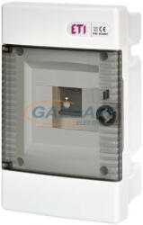 ETI 001100142 ECM4PT DIDO-E 1x4 modulos elosztó szekrény, süllyesztett, átlátszó ajtó
