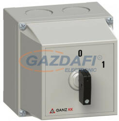 Ganz KKMZ1-32-6002 Tokozott BE-KI kapcsoló, kulccsal zárható, 3P, 32A, IP65 (4ZF6002XZ00S20)