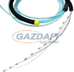 LEGRAND 132065 optikai fali kábel OM3 beltéri 6 üvegszál LSZH (LSOH) 2x 12xLC szimplex pigtail-ekkel szerelve 50 méter tekercs LCS3 (132065)