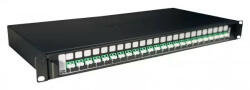 LEGRAND 032167 optikai patch panel fix 24xLC/APC duplex monomódusú 1U-19" fekete LCS3 (032167)