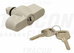 TRACON TME-ZM Biztonsági zár TME szekrényhez 180°, mindkét pozícióban kivehető kulcs (TME-ZM)