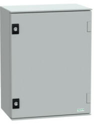 SCHNEIDER NSYPLM43G Elosztószekrény teli ajtóval (430*330*200) Thalassa Üvegszállal erősített poliészter Szürke (RAL 7035) IP66 (NSYPLM43G)
