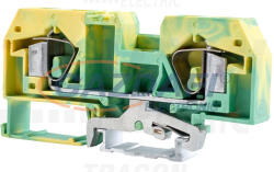 TRACON TSKC16JD Védővezető ipari sorozatkapocs, rugós, sínre, zöld/sárga 800V 76A 0.2-16 mm2 2P (TSKC16JD)