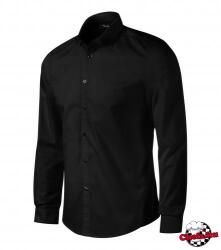 MALFINI Férfi ing - fekete, vasalás könnyített anyagból (26201)