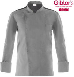Giblor's Szakácskabát - RAUL - világos szürke (22p08g323)