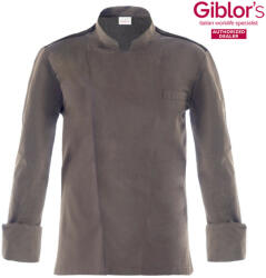 Giblor's Szakácskabát - RAUL - barnás szürke (22p08g323)