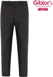 Giblor's Giblors, slim fit, fekete farmer szakácsnadrág (19P08P109)