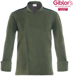 Giblor's Szakácskabát - RAUL - katonazöld (22p08g323)